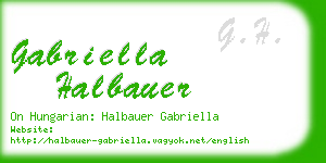 gabriella halbauer business card